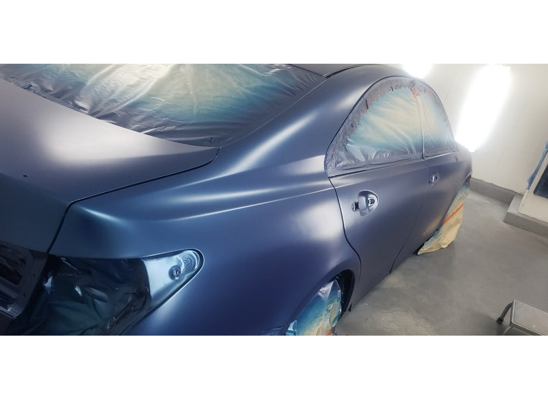 blue car bodywork 2